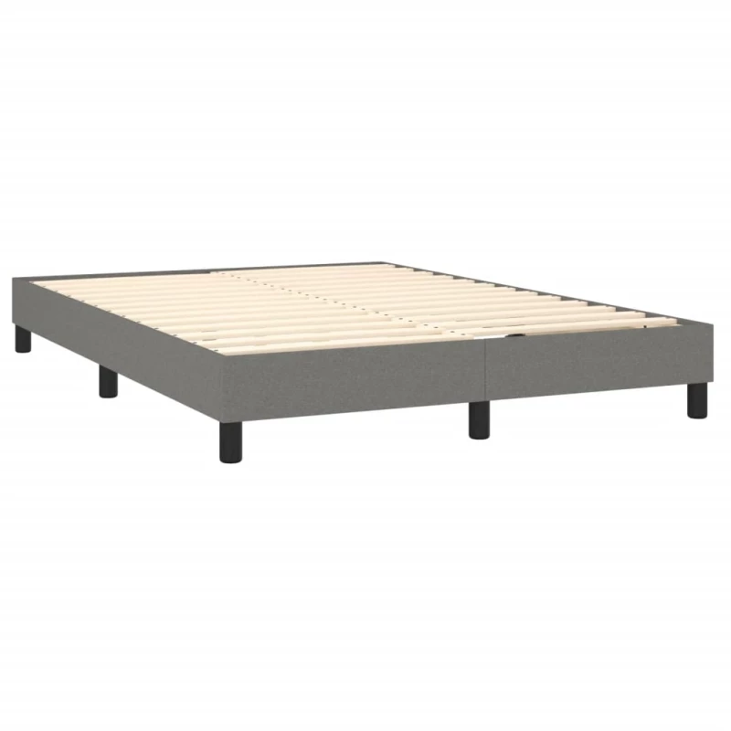 ΚΡΕΒΑΤΙ BOXSPRING ΜΕ ΣΤΡΩΜΑ & LED ΣΚ.ΓΚΡΙ 140X200 ΕΚ ΥΦΑΣΜΑΤΙΝΟ 3133398