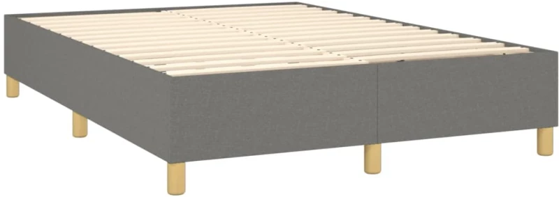 ΚΡΕΒΑΤΙ BOXSPRING ΜΕ ΣΤΡΩΜΑ & LED ΣΚ.ΓΚΡΙ 140X190ΕΚ. ΥΦΑΣΜΑΤΙΝΟ 3139110