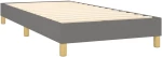 ΚΡΕΒΑΤΙ BOXSPRING ΜΕ ΣΤΡΩΜΑ ΣΚΟΥΡΟ ΓΚΡΙ 90X200 ΕΚ. ΥΦΑΣΜΑΤΙΝΟ 3140826