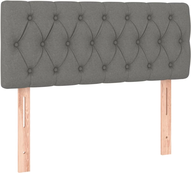 ΚΡΕΒΑΤΙ BOXSPRING ΜΕ ΣΤΡΩΜΑ ΣΚΟΥΡΟ ΓΚΡΙ 90X200 ΕΚ. ΥΦΑΣΜΑΤΙΝΟ 3140826