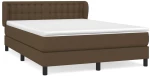 ΚΡΕΒΑΤΙ BOXSPRING ΜΕ ΣΤΡΩΜΑ ΣΚΟΥΡΟ ΚΑΦΕ 140X200 ΕΚ ΥΦΑΣΜΑΤΙΝΟ 3126568
