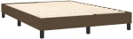 ΚΡΕΒΑΤΙ BOXSPRING ΜΕ ΣΤΡΩΜΑ ΣΚΟΥΡΟ ΚΑΦΕ 140X200 ΕΚ ΥΦΑΣΜΑΤΙΝΟ 3126568