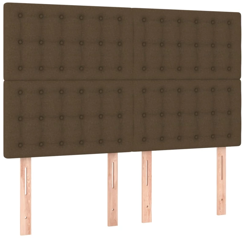 ΚΡΕΒΑΤΙ BOXSPRING ΜΕ ΣΤΡΩΜΑ & LED ΣΚ.ΚΑΦΕ 140X190ΕΚ. ΥΦΑΣΜΑΤΙΝΟ 3135752