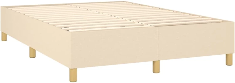 ΚΡΕΒΑΤΙ BOXSPRING ΜΕ ΣΤΡΩΜΑ & LED ΚΡΕΜ 140X200 ΕΚ. ΥΦΑΣΜΑΤΙΝΟ 3139122