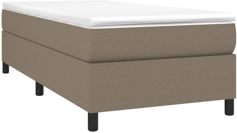 ΚΡΕΒΑΤΙ BOXSPRING ΜΕ ΣΤΡΩΜΑ TAUPE 100 X 200 ΕΚ. ΥΦΑΣΜΑΤΙΝΟ 3144403