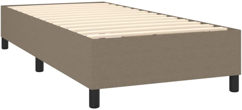ΚΡΕΒΑΤΙ BOXSPRING ΜΕ ΣΤΡΩΜΑ TAUPE 100 X 200 ΕΚ. ΥΦΑΣΜΑΤΙΝΟ 3144403