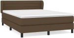 ΚΡΕΒΑΤΙ BOXSPRING ΜΕ ΣΤΡΩΜΑ ΣΚΟΥΡΟ ΚΑΦΕ 140X200 ΕΚ ΥΦΑΣΜΑΤΙΝΟ 3126328