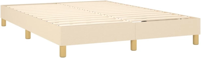 ΚΡΕΒΑΤΙ BOXSPRING ΜΕ ΣΤΡΩΜΑ ΚΡΕΜ 140X200 ΕΚ. ΥΦΑΣΜΑΤΙΝΟ 3130518