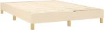ΚΡΕΒΑΤΙ BOXSPRING ΜΕ ΣΤΡΩΜΑ ΚΡΕΜ 140X200 ΕΚ. ΥΦΑΣΜΑΤΙΝΟ 3130518