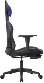 ΚΑΡΕΚΛΑ GAMING ΜΑΣΑΖ ΥΠΟΠΟΔΙΟ ΜΑΥΡΟ & ΜΠΛΕ ΑΠΟ ΣΥΝΘΕΤΙΚΟ ΔΕΡΜΑ 345457