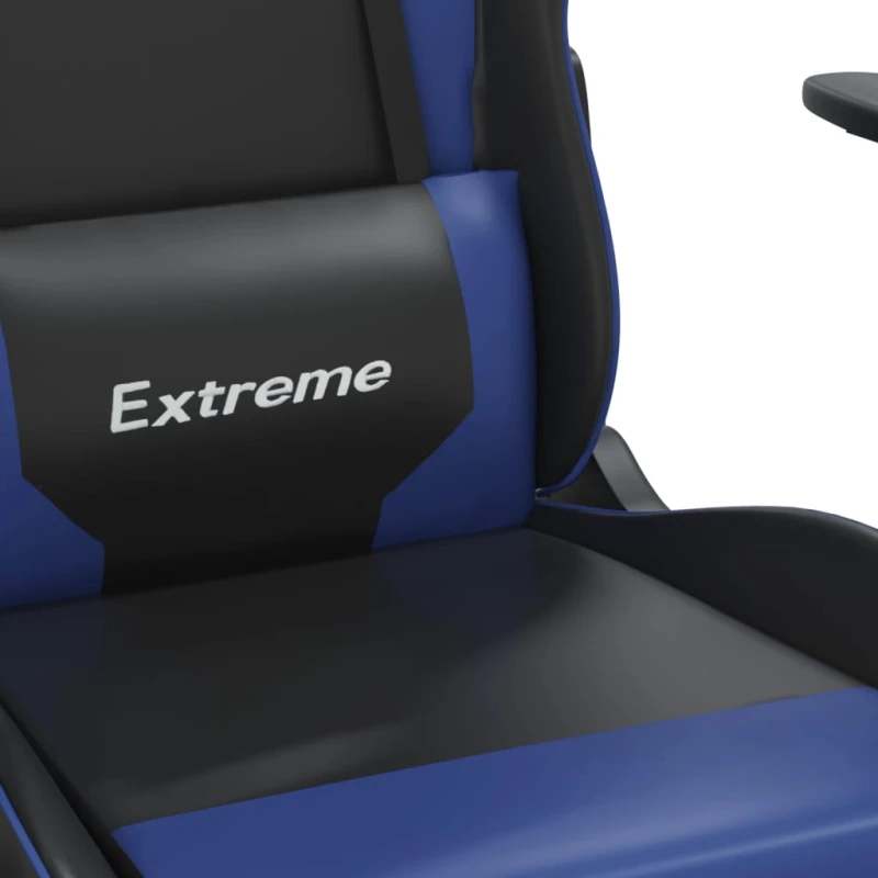 ΚΑΡΕΚΛΑ GAMING ΜΑΣΑΖ ΥΠΟΠΟΔΙΟ ΜΑΥΡΟ & ΜΠΛΕ ΑΠΟ ΣΥΝΘΕΤΙΚΟ ΔΕΡΜΑ 345457