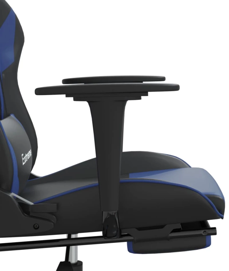 ΚΑΡΕΚΛΑ GAMING ΜΑΣΑΖ ΥΠΟΠΟΔΙΟ ΜΑΥΡΟ & ΜΠΛΕ ΑΠΟ ΣΥΝΘΕΤΙΚΟ ΔΕΡΜΑ 345457