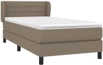 ΚΡΕΒΑΤΙ BOXSPRING ΜΕ ΣΤΡΩΜΑ TAUPE 100 X 200 ΕΚ. ΥΦΑΣΜΑΤΙΝΟ 3126305