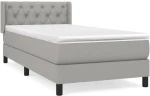 ΚΡΕΒΑΤΙ BOXSPRING ΜΕ ΣΤΡΩΜΑ ΑΝΟΙΧΤΟ ΓΚΡΙ 80X200 ΕΚ. ΥΦΑΣΜΑΤΙΝΟ 3129905