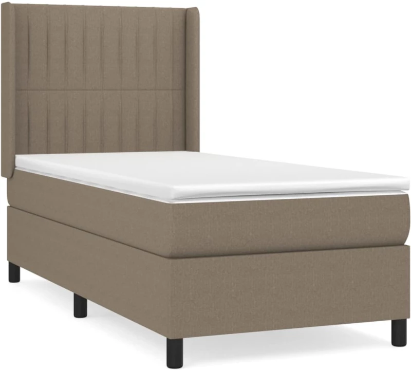 ΚΡΕΒΑΤΙ BOXSPRING ΜΕ ΣΤΡΩΜΑ TAUPE 100 X 200 ΕΚ. ΥΦΑΣΜΑΤΙΝΟ 3131573
