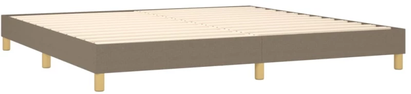 ΚΡΕΒΑΤΙ BOXSPRING ΜΕ ΣΤΡΩΜΑ & LED TAUPE 200X200 ΕΚ. ΥΦΑΣΜΑΤΙΝΟ 3133825