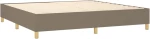 ΚΡΕΒΑΤΙ BOXSPRING ΜΕ ΣΤΡΩΜΑ & LED TAUPE 200X200 ΕΚ. ΥΦΑΣΜΑΤΙΝΟ 3135545