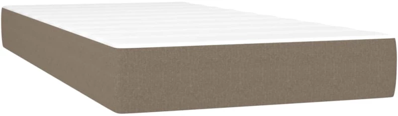 ΚΡΕΒΑΤΙ BOXSPRING ΜΕ ΣΤΡΩΜΑ & LED TAUPE 200X200 ΕΚ. ΥΦΑΣΜΑΤΙΝΟ 3135545