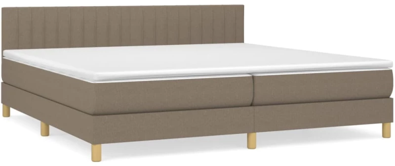 ΚΡΕΒΑΤΙ BOXSPRING ΜΕ ΣΤΡΩΜΑ TAUPE 200X200 ΕΚ. ΥΦΑΣΜΑΤΙΝΟ 3140805