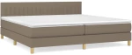 ΚΡΕΒΑΤΙ BOXSPRING ΜΕ ΣΤΡΩΜΑ TAUPE 200X200 ΕΚ. ΥΦΑΣΜΑΤΙΝΟ 3140805
