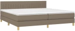 ΚΡΕΒΑΤΙ BOXSPRING ΜΕ ΣΤΡΩΜΑ TAUPE 200X200 ΕΚ. ΥΦΑΣΜΑΤΙΝΟ 3140805