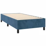 ΚΡΕΒΑΤΙ BOXSPRING ΜΕ ΣΤΡΩΜΑ ΣΚΟΥΡΟ ΜΠΛΕ 80 X 200 ΕΚ. ΒΕΛΟΥΔΙΝΟ 3143053