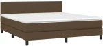 ΚΡΕΒΑΤΙ BOXSPRING ΜΕ ΣΤΡΩΜΑ & LED ΣΚ.ΚΑΦΕ 180X200ΕΚ. ΥΦΑΣΜΑΤΙΝΟ 3133016