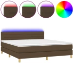 ΚΡΕΒΑΤΙ BOXSPRING ΜΕ ΣΤΡΩΜΑ & LED ΣΚ.ΚΑΦΕ 160X200 ΕΚ ΥΦΑΣΜΑΤΙΝΟ 3133808