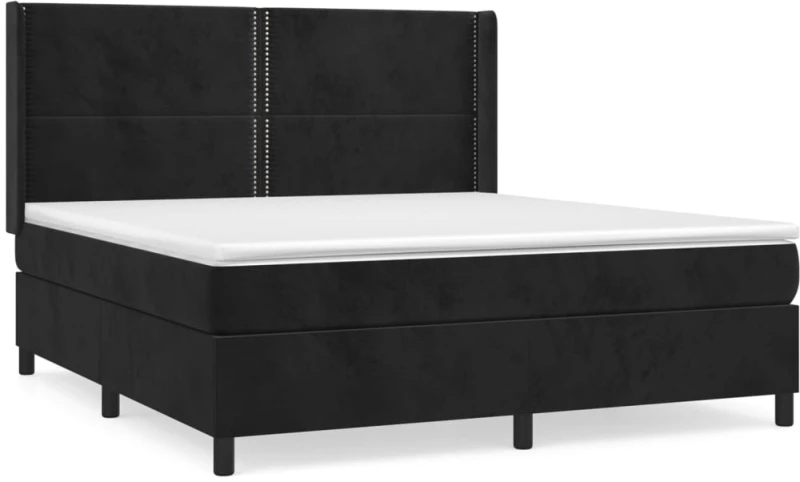 ΚΡΕΒΑΤΙ BOXSPRING ΜΕ ΣΤΡΩΜΑ ΜΑΥΡΟ 180X200 ΕΚ. ΒΕΛΟΥΔΙΝΟ 3132635