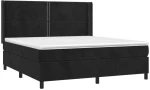 ΚΡΕΒΑΤΙ BOXSPRING ΜΕ ΣΤΡΩΜΑ ΜΑΥΡΟ 180X200 ΕΚ. ΒΕΛΟΥΔΙΝΟ 3132635