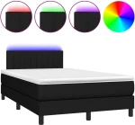 ΚΡΕΒΑΤΙ BOXSPRING ΜΕ ΣΤΡΩΜΑ & LED ΜΑΥΡΟ 120X200 ΕΚ. ΥΦΑΣΜΑΤΙΝΟ 3133303
