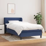 ΚΡΕΒΑΤΙ BOXSPRING ΜΕ ΣΤΡΩΜΑ ΜΠΛΕ 100 X 200 ΕΚ. ΥΦΑΣΜΑΤΙΝΟ 3126387