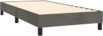 ΚΡΕΒΑΤΙ BOXSPRING ΜΕ ΣΤΡΩΜΑ ΣΚΟΥΡΟ ΓΚΡΙ 90X200 ΕΚ. ΒΕΛΟΥΔΙΝΟ 3127590