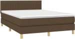 ΚΡΕΒΑΤΙ BOXSPRING ΜΕ ΣΤΡΩΜΑ & LED ΣΚ.ΚΑΦΕ 140X190 ΕΚ ΥΦΑΣΜΑΤΙΝΟ 3133872