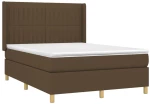 ΚΡΕΒΑΤΙ BOXSPRING ΜΕ ΣΤΡΩΜΑ & LED ΣΚ.ΚΑΦΕ 140X200 ΕΚ ΥΦΑΣΜΑΤΙΝΟ 3139040