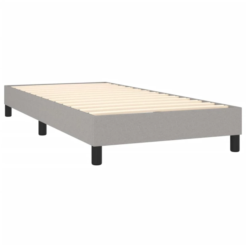 ΚΡΕΒΑΤΙ BOXSPRING ΜΕ ΣΤΡΩΜΑ ΑΝΟΙΧΤΟ ΓΚΡΙ 90X200 ΕΚ. ΥΦΑΣΜΑΤΙΝΟ 3140185