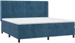 ΚΡΕΒΑΤΙ BOXSPRING ΜΕ ΣΤΡΩΜΑ ΣΚΟΥΡΟ ΜΠΛΕ 200X200 ΕΚ. ΒΕΛΟΥΔΙΝΟ 3132823