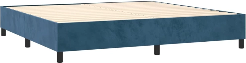 ΚΡΕΒΑΤΙ BOXSPRING ΜΕ ΣΤΡΩΜΑ ΣΚΟΥΡΟ ΜΠΛΕ 200X200 ΕΚ. ΒΕΛΟΥΔΙΝΟ 3132823