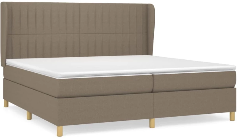 ΚΡΕΒΑΤΙ BOXSPRING ΜΕ ΣΤΡΩΜΑ TAUPE 200X200 ΕΚ. ΥΦΑΣΜΑΤΙΝΟ 3128713