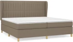 ΚΡΕΒΑΤΙ BOXSPRING ΜΕ ΣΤΡΩΜΑ TAUPE 200X200 ΕΚ. ΥΦΑΣΜΑΤΙΝΟ 3128713