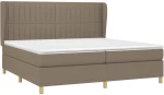 ΚΡΕΒΑΤΙ BOXSPRING ΜΕ ΣΤΡΩΜΑ TAUPE 200X200 ΕΚ. ΥΦΑΣΜΑΤΙΝΟ 3128713