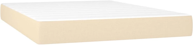 ΚΡΕΒΑΤΙ BOXSPRING ΜΕ ΣΤΡΩΜΑ ΚΡΕΜ 140X190 ΕΚ. ΥΦΑΣΜΑΤΙΝΟ 3128442