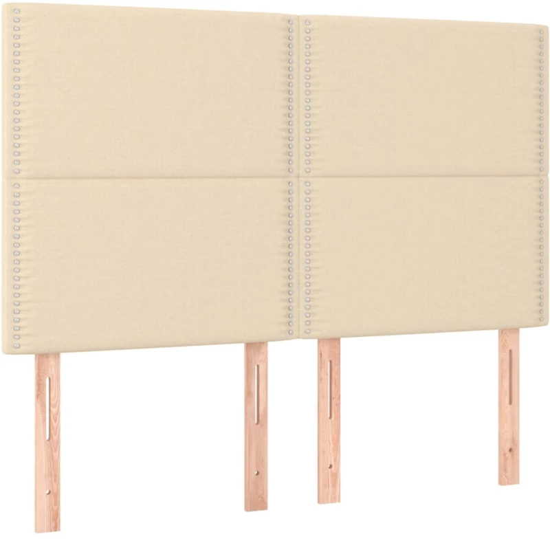 ΚΡΕΒΑΤΙ BOXSPRING ΜΕ ΣΤΡΩΜΑ ΚΡΕΜ 140X190 ΕΚ. ΥΦΑΣΜΑΤΙΝΟ 3128442