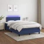 ΚΡΕΒΑΤΙ BOXSPRING ΜΕ ΣΤΡΩΜΑ & LED ΜΠΛΕ 120X200 ΕΚ. ΥΦΑΣΜΑΤΙΝΟ 3132987