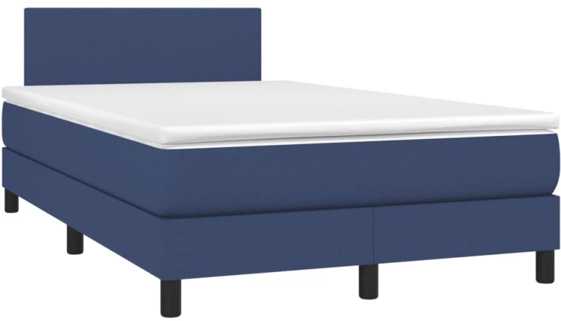 ΚΡΕΒΑΤΙ BOXSPRING ΜΕ ΣΤΡΩΜΑ & LED ΜΠΛΕ 120X200 ΕΚ. ΥΦΑΣΜΑΤΙΝΟ 3132987