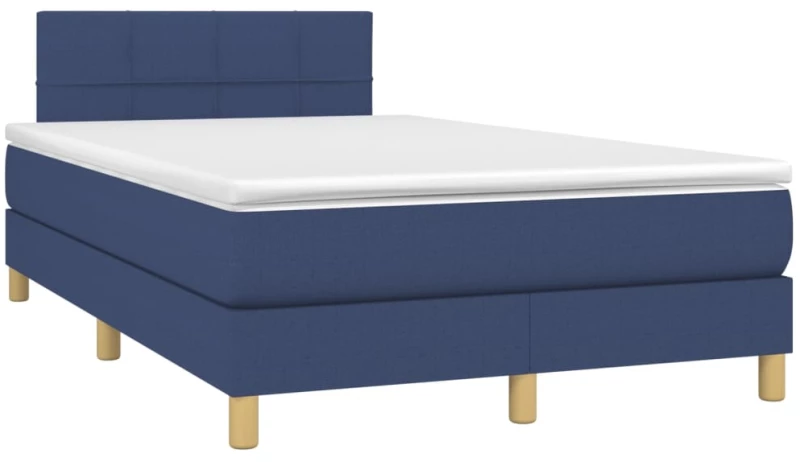ΚΡΕΒΑΤΙ BOXSPRING ΜΕ ΣΤΡΩΜΑ & LED ΜΠΛΕ 120X200 ΕΚ. ΥΦΑΣΜΑΤΙΝΟ 3133707