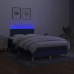 ΚΡΕΒΑΤΙ BOXSPRING ΜΕ ΣΤΡΩΜΑ & LED ΜΠΛΕ 120X200 ΕΚ. ΥΦΑΣΜΑΤΙΝΟ 3133707