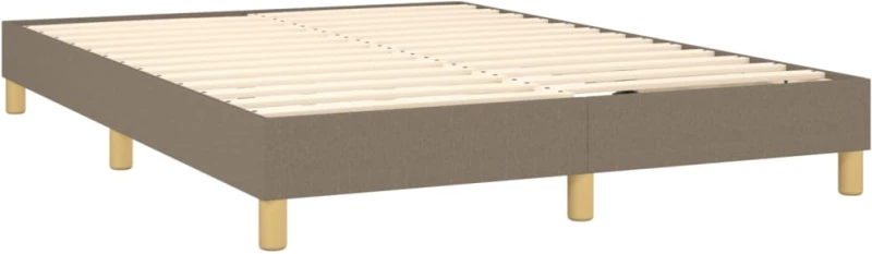 ΚΡΕΒΑΤΙ BOXSPRING ΜΕ ΣΤΡΩΜΑ & LED TAUPE 140X200 ΕΚ. ΥΦΑΣΜΑΤΙΝΟ 3133961