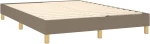 ΚΡΕΒΑΤΙ BOXSPRING ΜΕ ΣΤΡΩΜΑ & LED TAUPE 140X200 ΕΚ. ΥΦΑΣΜΑΤΙΝΟ 3133961