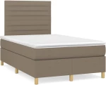 ΚΡΕΒΑΤΙ BOXSPRING ΜΕ ΣΤΡΩΜΑ TAUPE 120X200 ΕΚ. ΥΦΑΣΜΑΤΙΝΟ 3142405